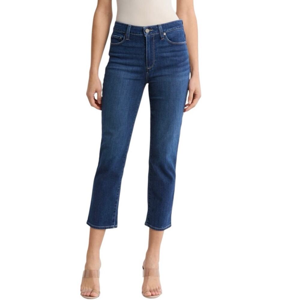 Paige Premium Denim Womens 30 Canyon Crop Jeans Dark Wash Mid-Rise